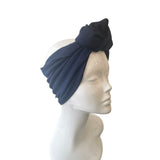 Navy Blue Headband Extra Wide Head Wrap for Women