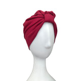 Maroon Red Turban Head Scarf for Women