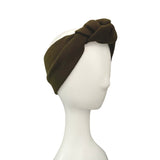 Olive Green Winter Knit Ear Warmer for Women