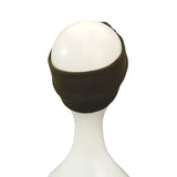 Camel beige brushed wool turban twist headband