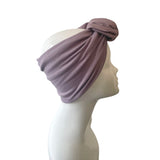 Dark Grey Warm Knit Jersey Winter Turban Twist Ear Warmer 