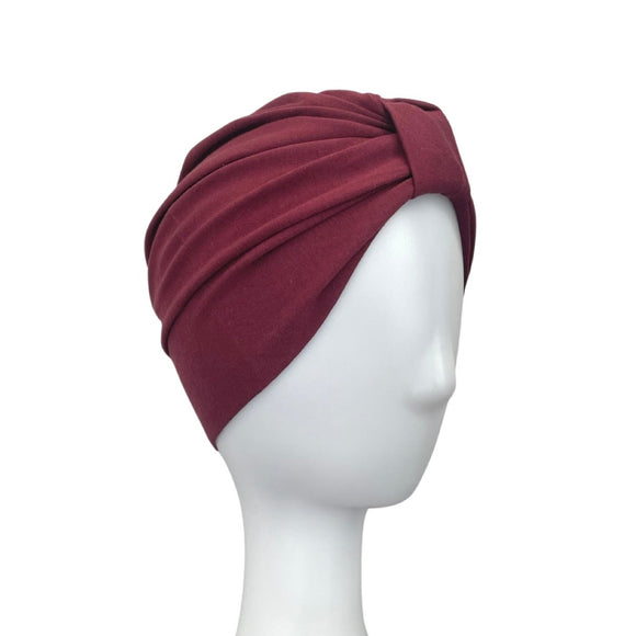 Wine Red Women's Hair Care Turban