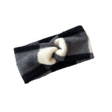 Black and White Checkered Ear Warmer