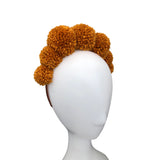 Gold Pompom Festival Headband Crown
