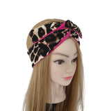Leopard and Pink Wired Headband