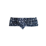 Navy floral wired headband