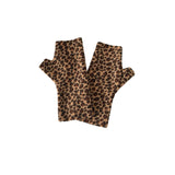 leopard fleece gloves