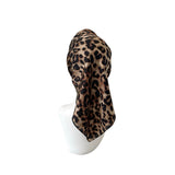 leopard satin scarf