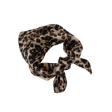 leopard satin scarf