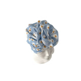light blue daisy turban