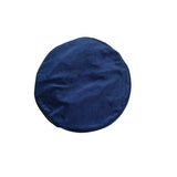Blue beret hat on a white background