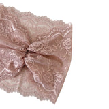Lace bow on a white background