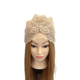 pale yellow lace headband