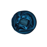 Blue fabric hat on a white background