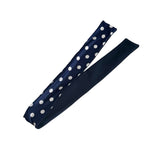 Navy Polka Dot Wired Headband
