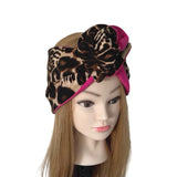 Leopard and Pink Wired Headband