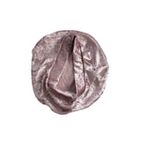 Pink velvet hat on a white background
