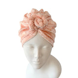 pink velvet head wrap