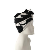 pleated turban hat