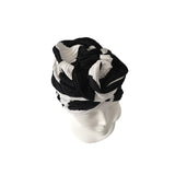 pleated turban hat