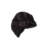 Black Floral Turban