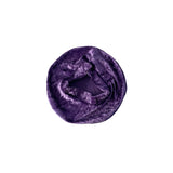Purple velvet fabric swatch on a white background