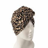 Leopard print headscarf on a mannequin head against a white background ireland