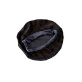 Black velvet headscarf on a white background