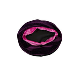 Purple and pink headband on a white background