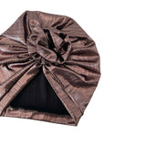 rose gold turban hat