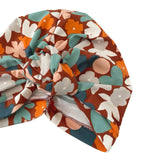 Leaf Print Turban Head Wrap 
