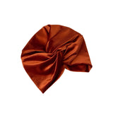 rust velvet twist turban