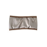 Silver metallic  headband on a white background