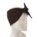 Brown patterned headband on a mannequin head against a white background ireland