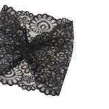 Black lace headscarf