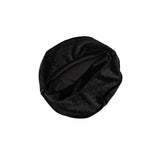 Black headband on a white background