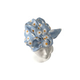 daisy print turban
