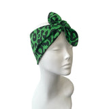 Green Pin Up Tie Up Headband