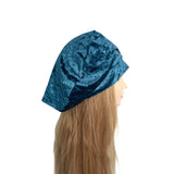 teal velvet beret