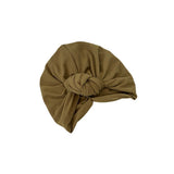 Brown headscarf with a knot on a white background