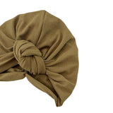 Brown headscarf with a knot on a white background