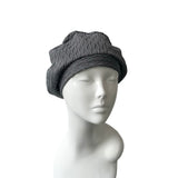 Charcoal Slouchy Beret Hat 