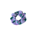 Floral patterned scrunchie on a white background