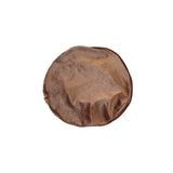 Round brown beret on a white background