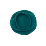 Teal beret on a white background