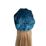 teal velvet beret