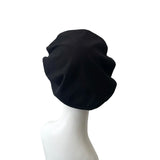 unlined black beret