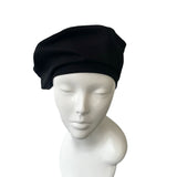 unlined black beret