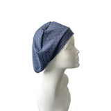 denim blue beret hat