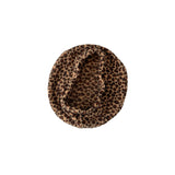 Leopard print scarf on a white background